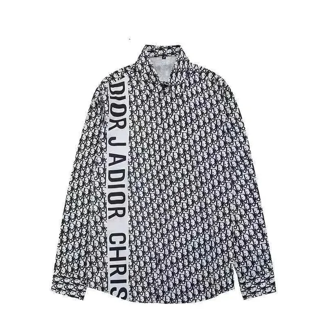 Dior Oblong Shirt Oblique Print with Logo Tape