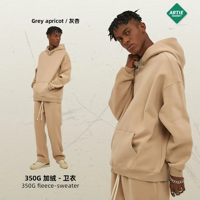 Artie Master Fleece Sweater Grey Apricot