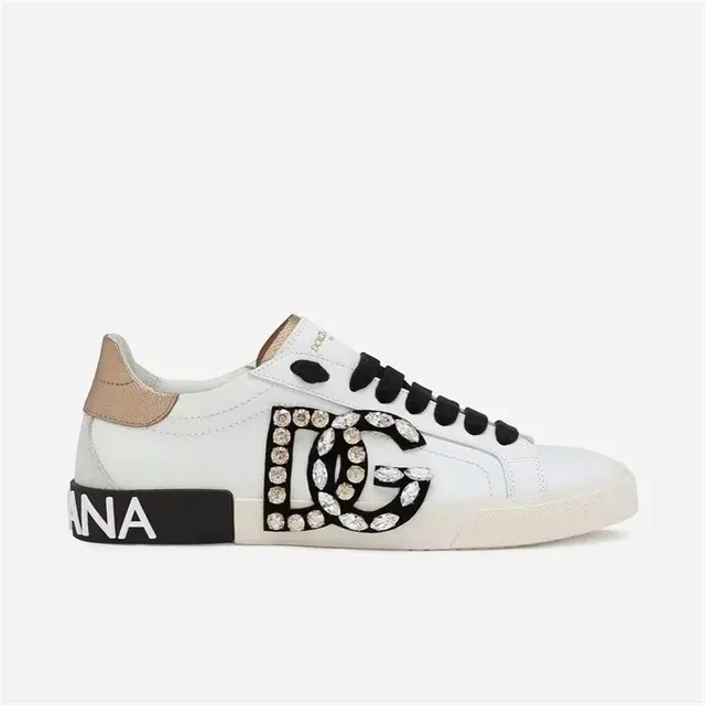 Dolce & Gabbana DG Logo Sneaker Crystal-Embellished