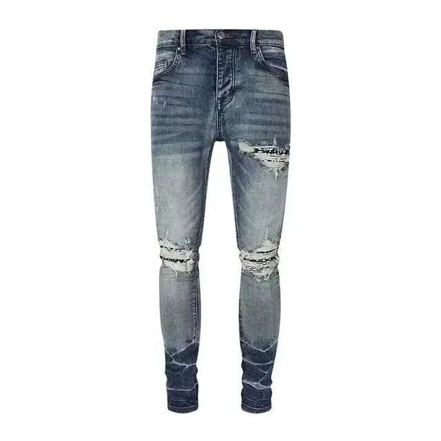 Slim Fit Jeans Distressed Wash