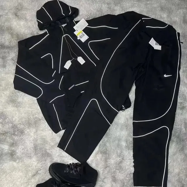 Nike Track Suit White Piping