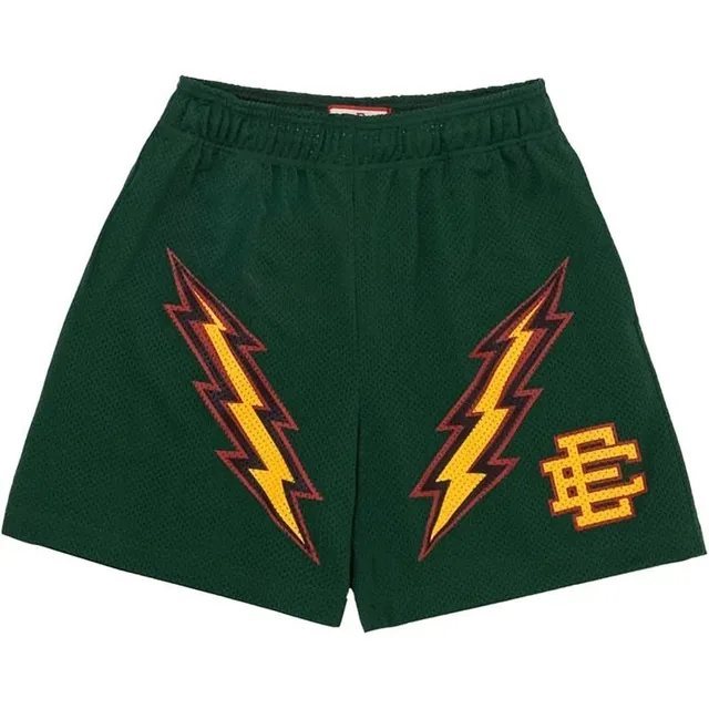 Eric Emanuel Mesh Shorts Lightning Bolt