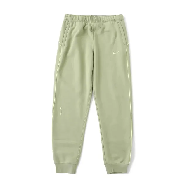 Nike × NOCTA Tech Fleece Joggers Olive with Neon Trim