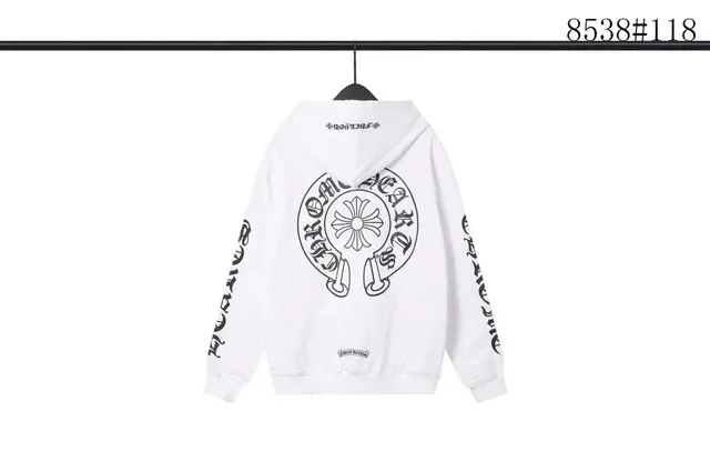 Chrome Hearts Hoodie Cross Logo Print