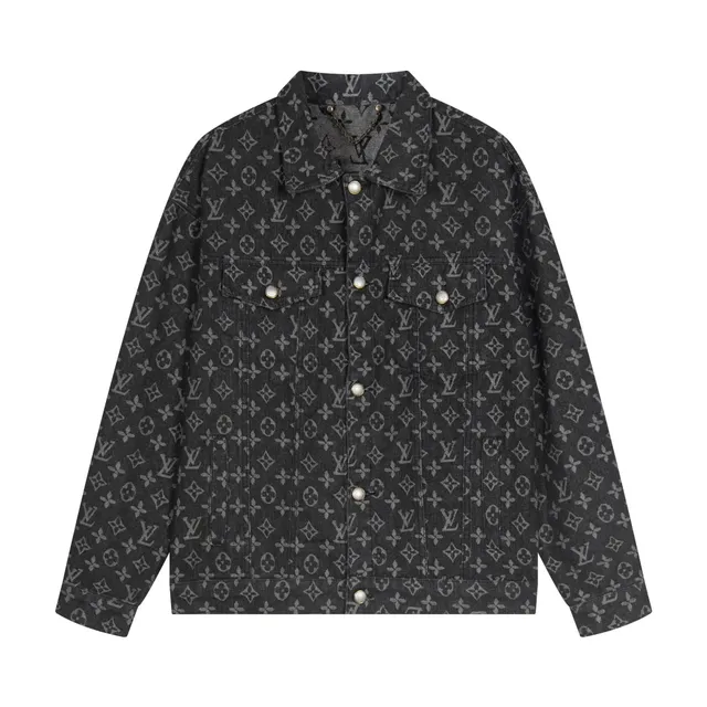 Louis Vuitton Denim Trucker Jacket Monogram Print