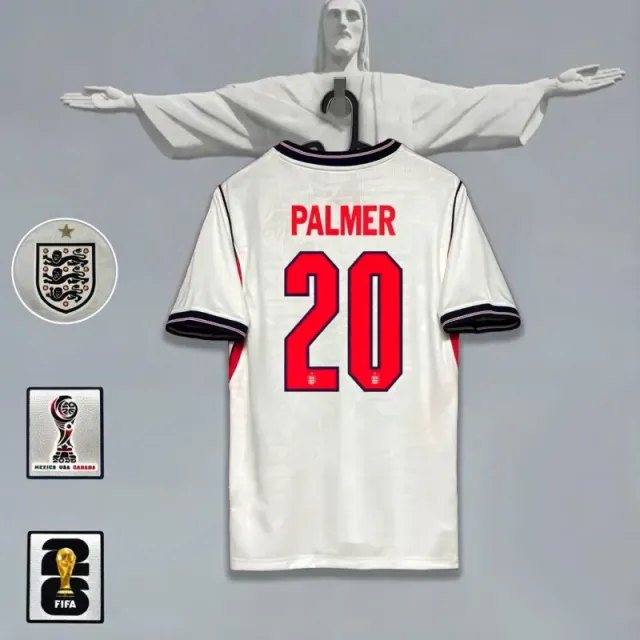 England home jersey, number 20, with captain's armband
