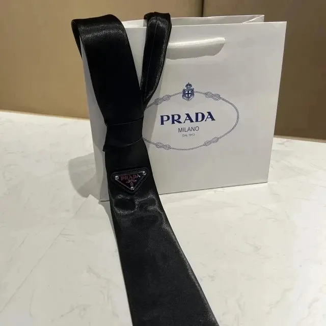 Prada Necktie Logo Patch