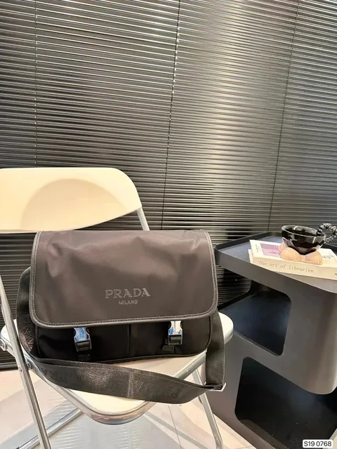 Prada Messenger Bag Nylon with Logo