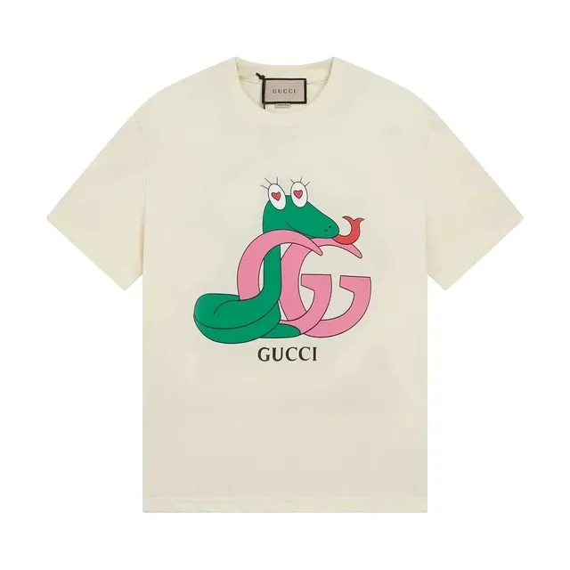Gucci Graphic T-Shirt Snake GG Print