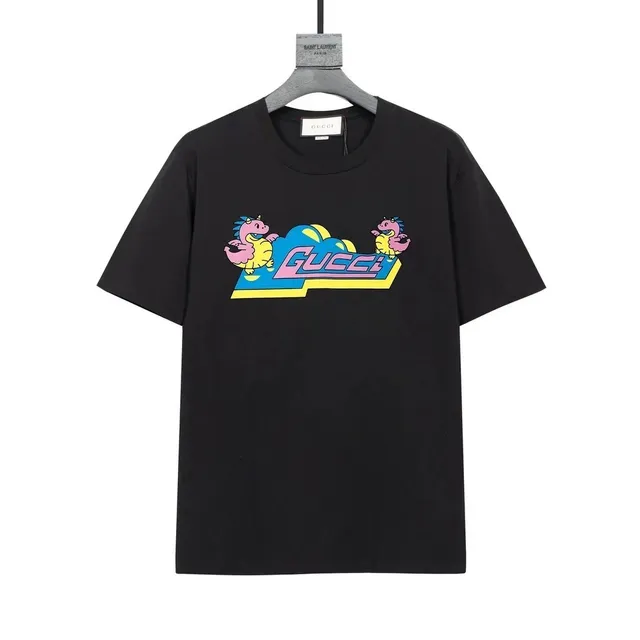 Gucci × Saint Laurent Graphic T-Shirt Dinosaur Logo Print