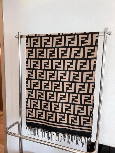Fendi FF Logo Scarf Monogram Print