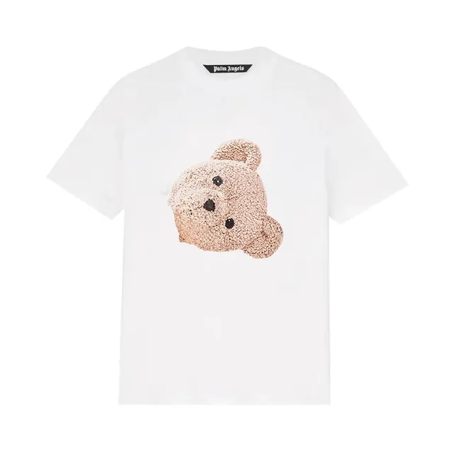 Palm Angels Teddy Bear Tee Shearling Bear Appliqué