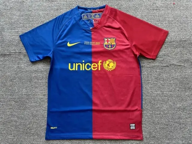 Nike FC Barcelona Jersey UNICEF Sponsor Final Roma 2009