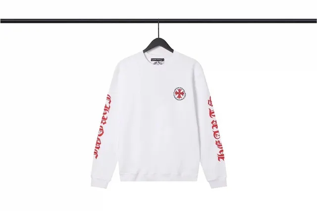 Chrome Hearts Crewneck Sweatshirt Cross Logo Sleeve Print