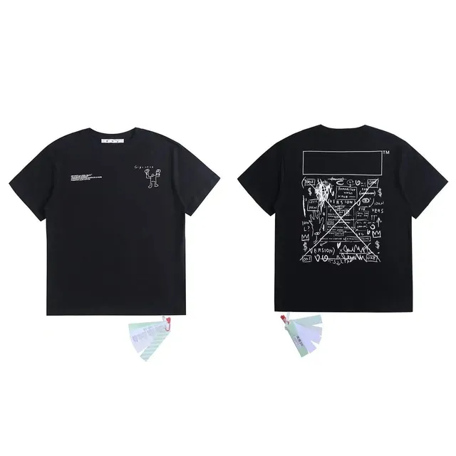 Off-White Graphic Tee Diagonal X Print