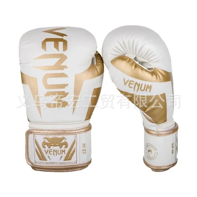 Venum Boxing Gloves White Gold