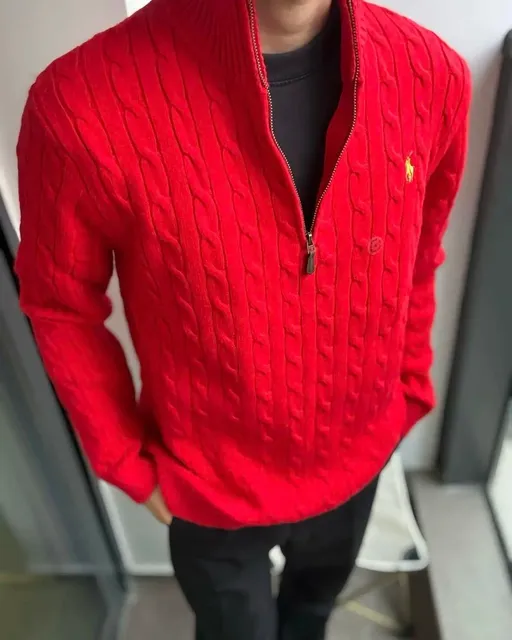 Polo Ralph Lauren Cable Knit Half-Zip Sweater Classic Cable