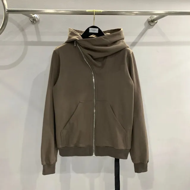 Thom Browne Zip-Up Hoodie Asymmetrical Zip