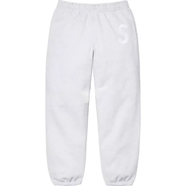 Supreme S Logo Sweatpants Heather Grey