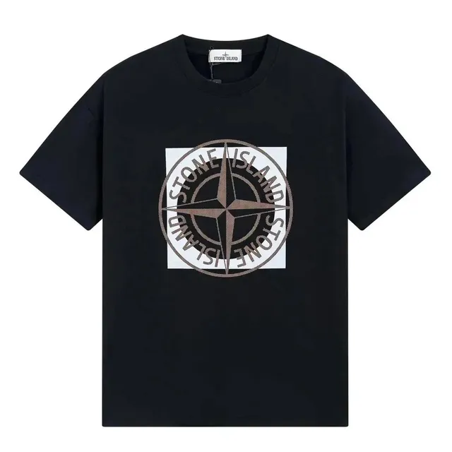 Stone Island Compass Logo T-Shirt Embroidered Compass