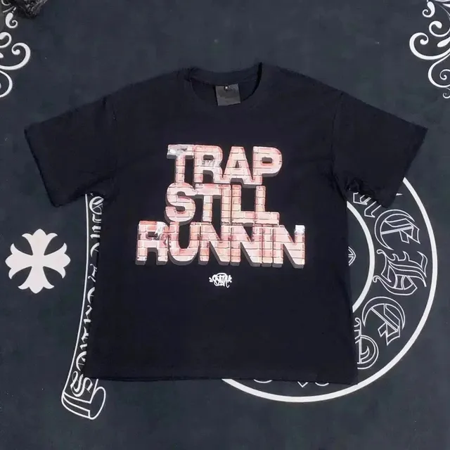 Syna World Trap Still Runnin T-Shirt Brick Wall Print