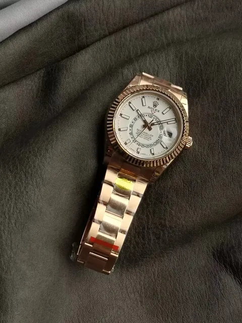 Rolex Sky-Dweller White Dial Rose Gold