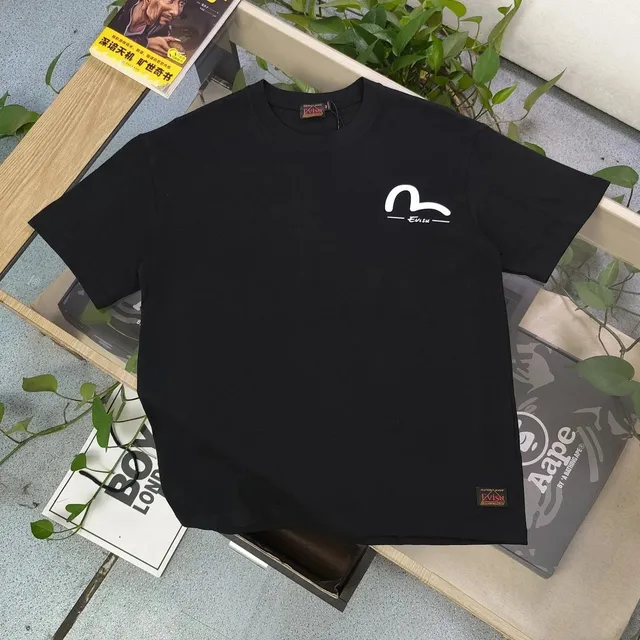 Evisu Graphic Tee White Logo