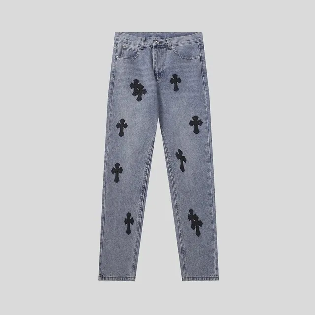 Chrome Hearts Jeans Cross Patch