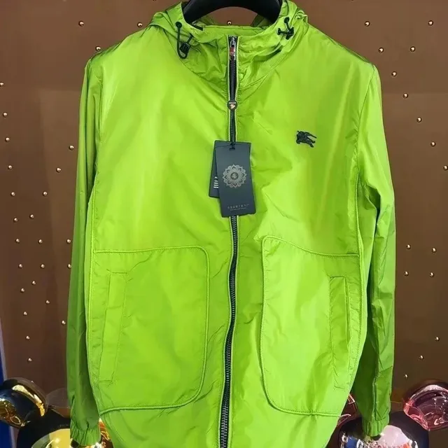 Burberry Windbreaker Jacket Neon Green