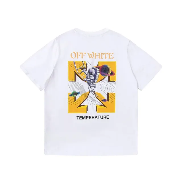 Off-White Graphic T-Shirt Astronaut Temperature Print