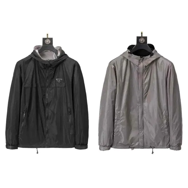 Prada Re-Nylon Hooded Jacket Classic Logo