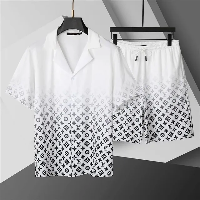 Louis Vuitton Monogram Print Set Gradient Logo