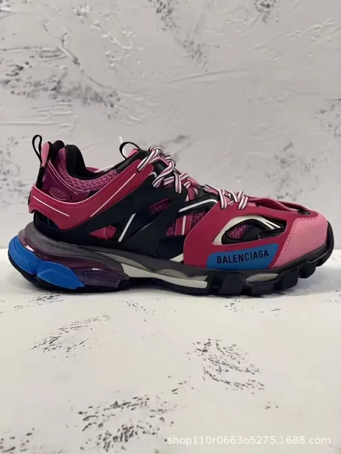 Balenciaga Speed Trainer Pink Blue Black