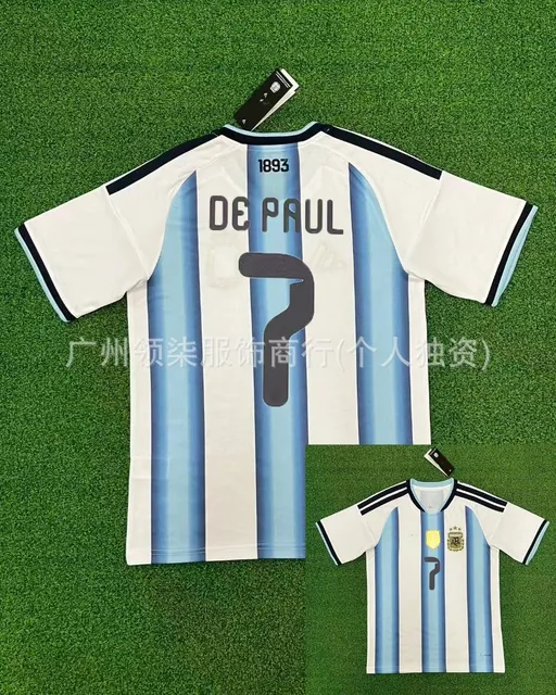 Adidas × Argentina National Team Argentina Home Jersey De Paul #7