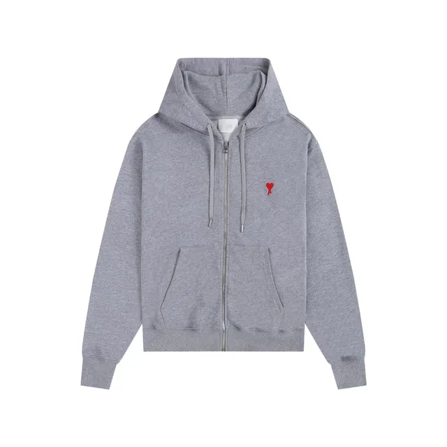 Grey 403 small heart-shaped zipper design