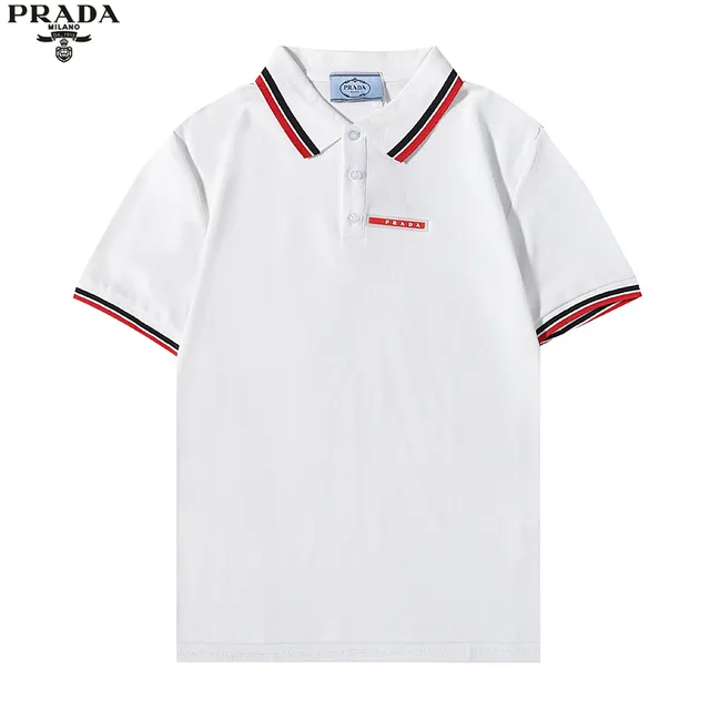 Prada Polo Shirt Tri-Color Trim