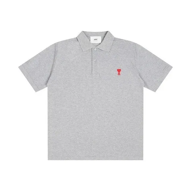 AMI Paris Polo Shirt Heart Logo