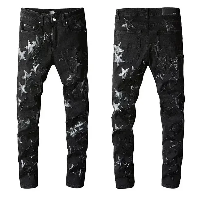 Amiri Star Embroidered Jeans