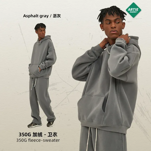 Artie Master Fleece Sweater Asphalt Gray