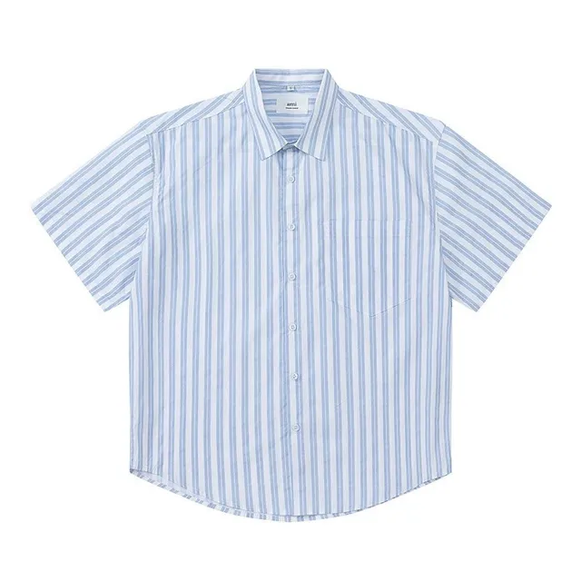 Amiri Short-Sleeve Shirt Vertical Stripe