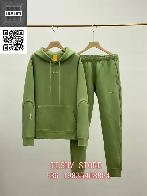 Nike × NOCTA Tech Fleece Hoodie and Joggers Olive Green