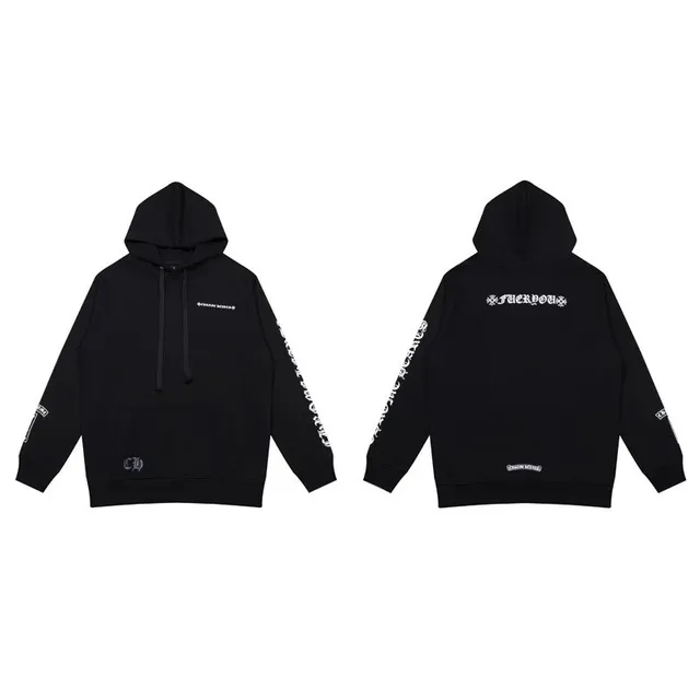 Chrome Hearts Hoodie Cross Logo Sleeve Print