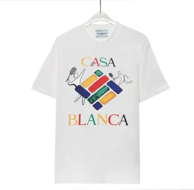 Casablanca Graphic T-Shirt Casa Blanca Logo Print