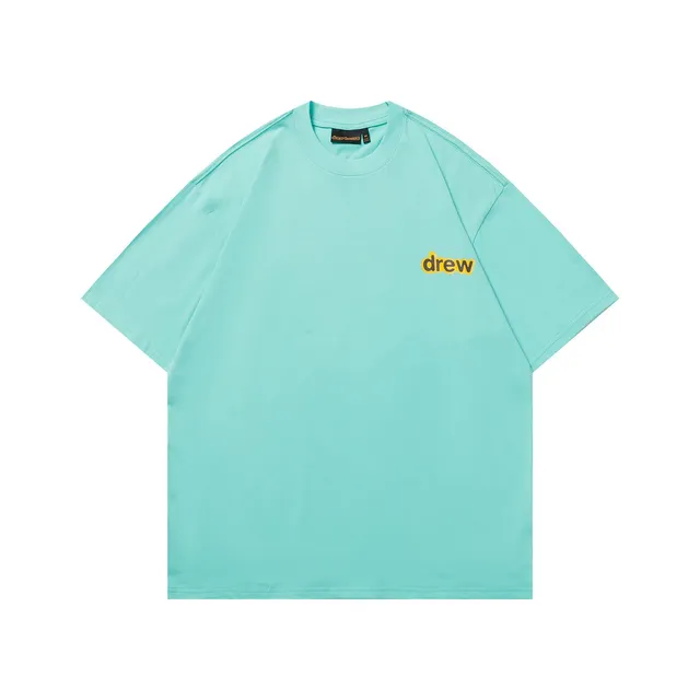 Drew House Logo Tee Mint with Yellow Logo