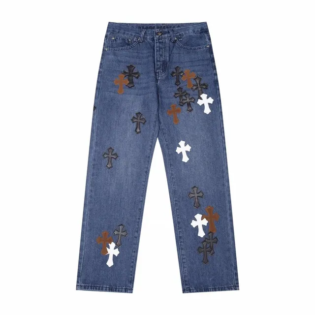 Chrome Hearts Cross Patch Jeans