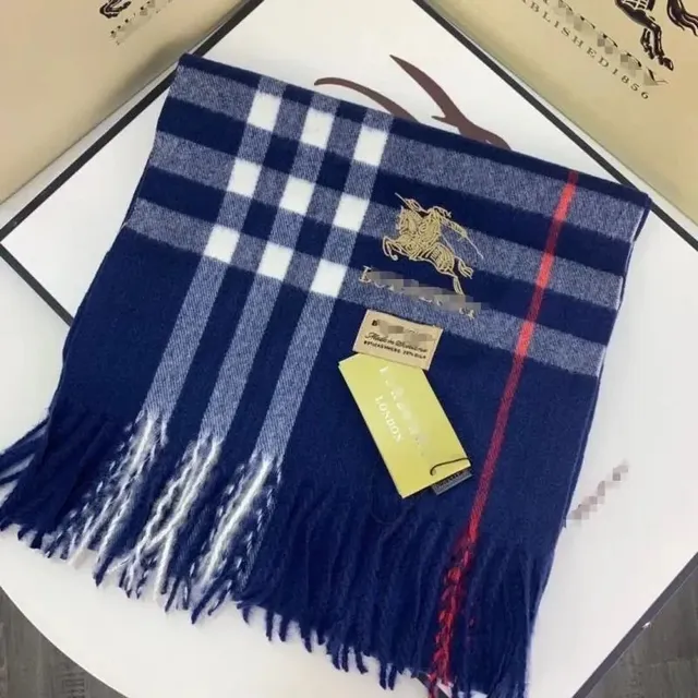 Burberry Classic Check Scarf Navy Check