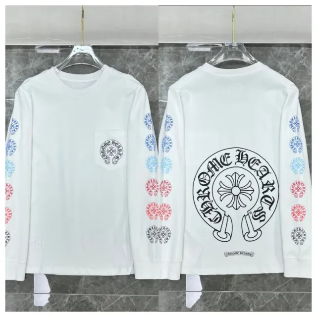 Chrome Hearts Long Sleeve Tee Cross Logo Print