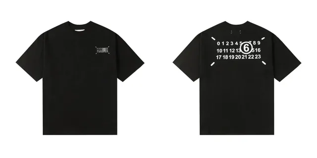 Maison Margiela Number Tee Numeric Print
