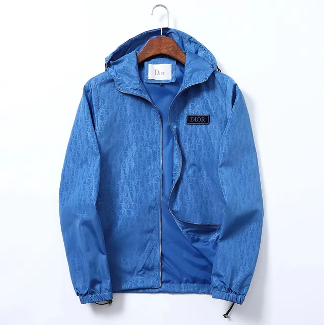 Dior Windbreaker Jacket Oblique Logo Print