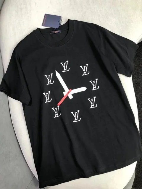 Louis Vuitton Clock T-Shirt LV Monogram Clock Print